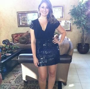 Badgley Mischka Sequin Dress